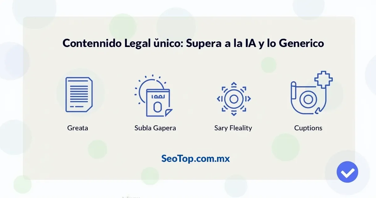 Contenido Legal Único: Supera a la IA y lo Genérico