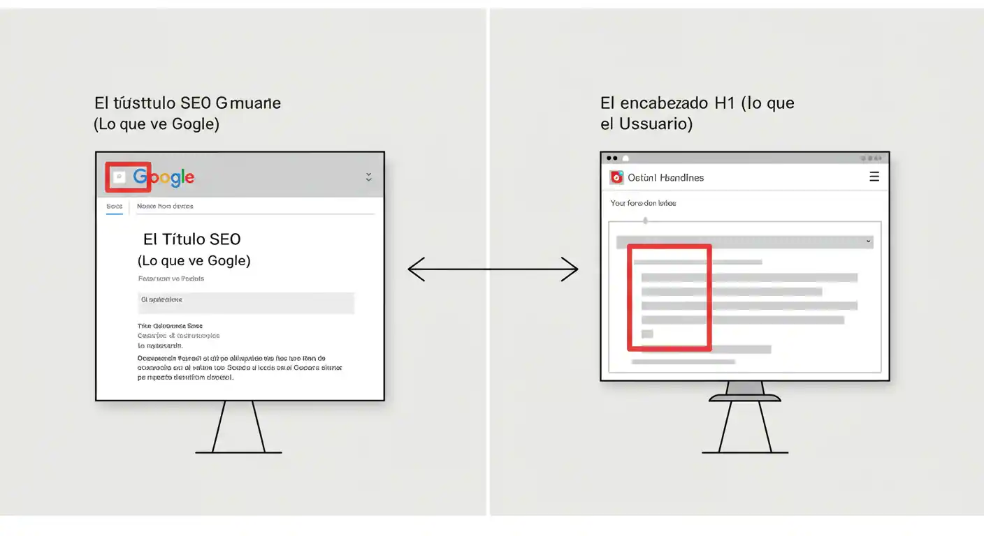 Diferencia entre Title Tag SEO y Encabezado H1