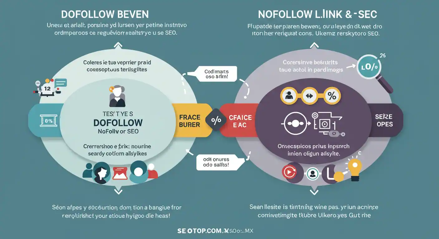 Diferencias entre enlaces dofollow y nofollow para SEO - Guía completa SEOtop.com.mx
