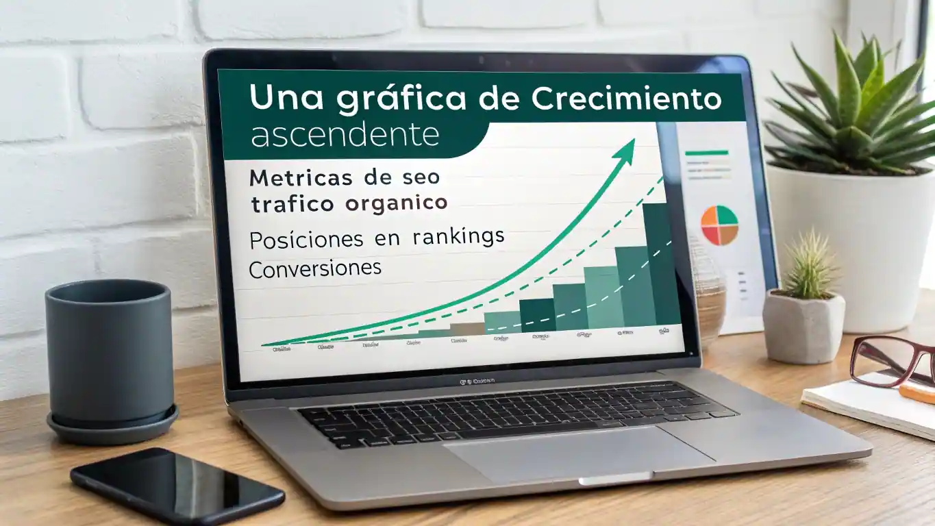 Gráficas de métricas y resultados de estrategias SEO en Guadalajara