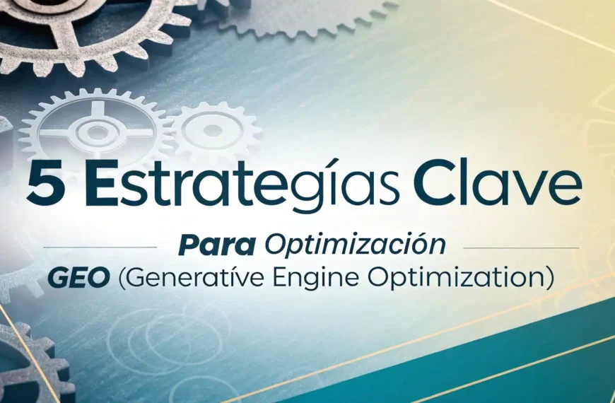 Optimización para GEO ("Generative Engine Optimization"): 5 Estrategias Clave